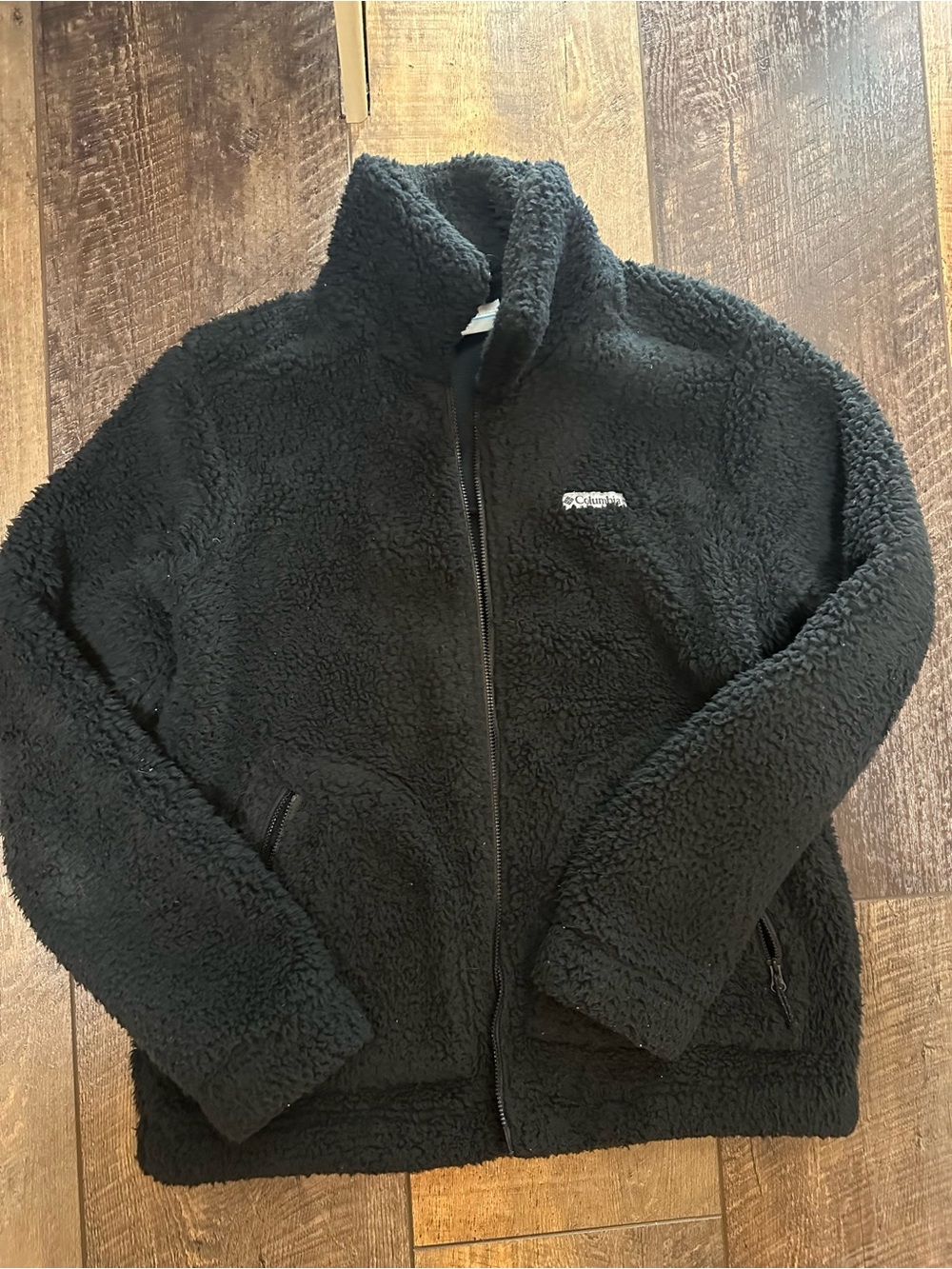 Columbia Black Fleece Jacket - Cozy Sherpa